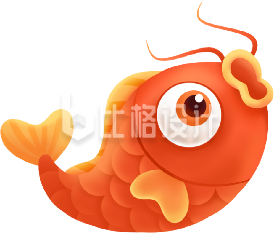 锦鲤手绘趣味