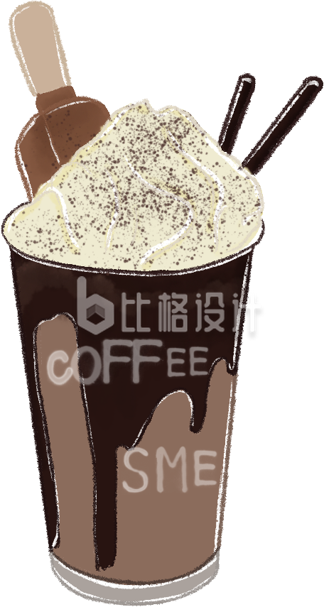 冰淇淋夏天美食手绘