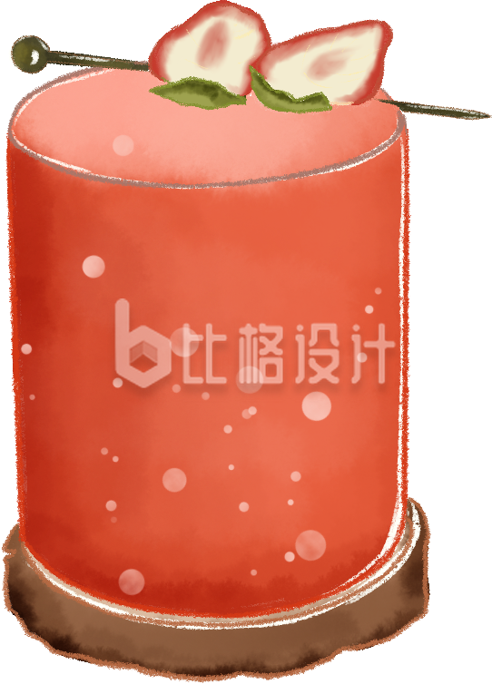 美食蛋糕甜品新品手绘