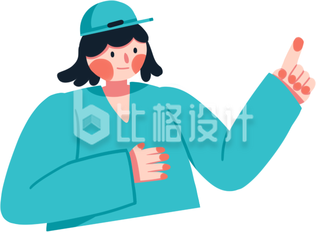 可爱趣味小女孩