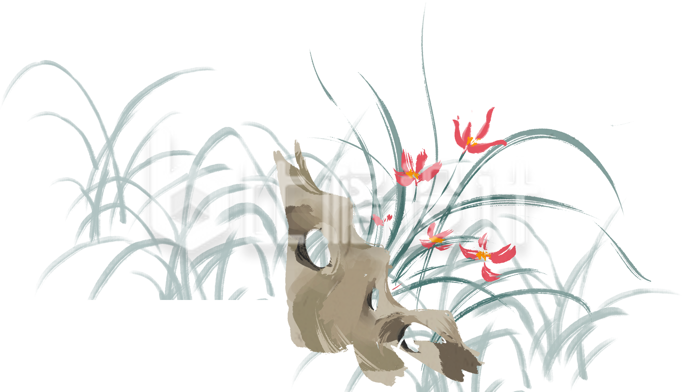 石头花草手绘