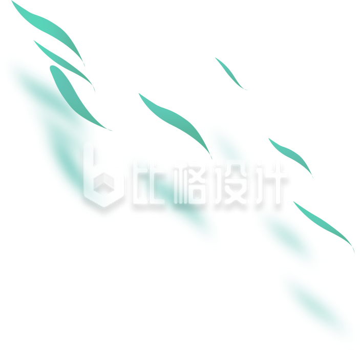 古风投影绿色竹叶