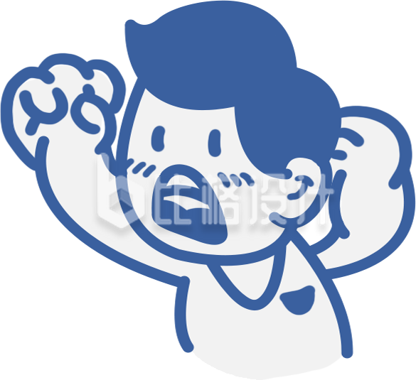 趣味可爱小男孩手绘