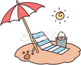 旅游出行三亚手绘