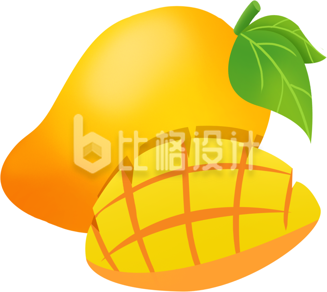 水果芒果手绘