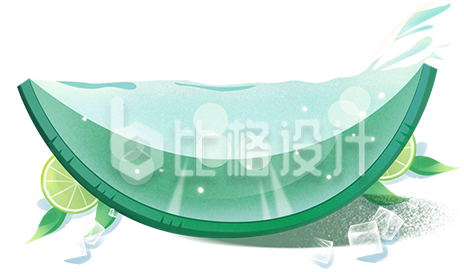 夏季手绘西瓜