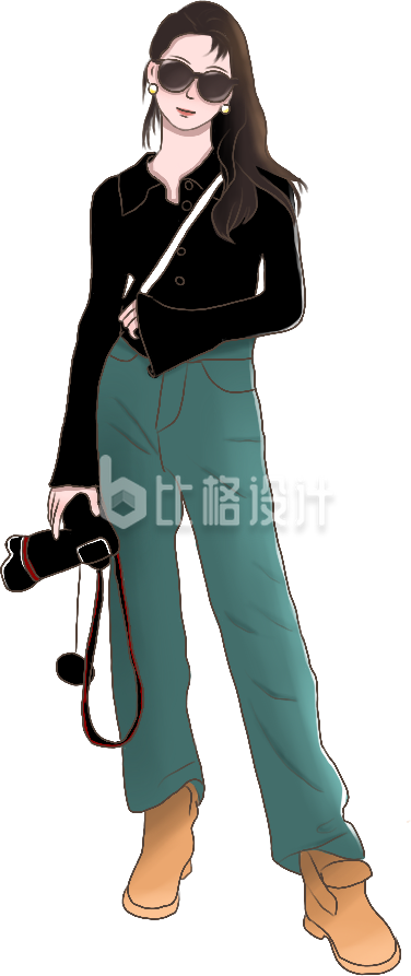 手绘人物女生