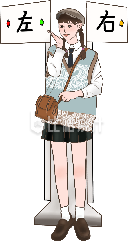 时尚达人女生手绘