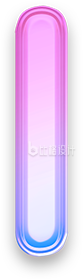粉色渐变玻璃质感手绘字母I