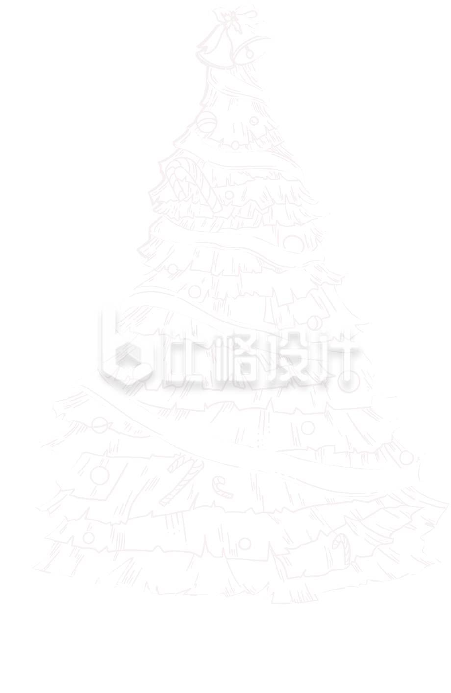 白色圣诞树