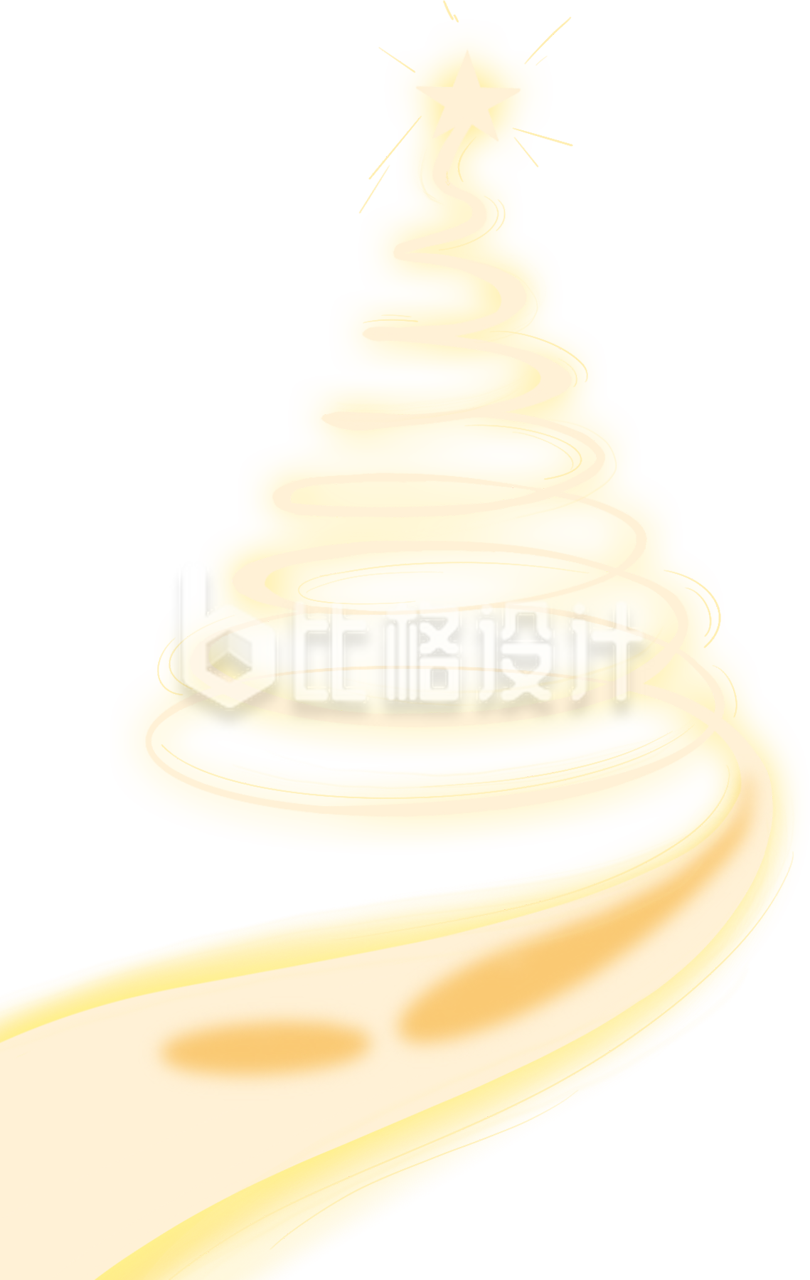 黄色圣诞树