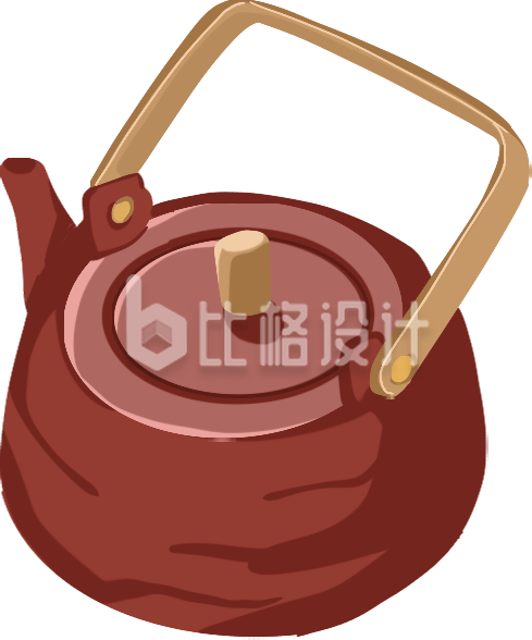 红色热水壶
