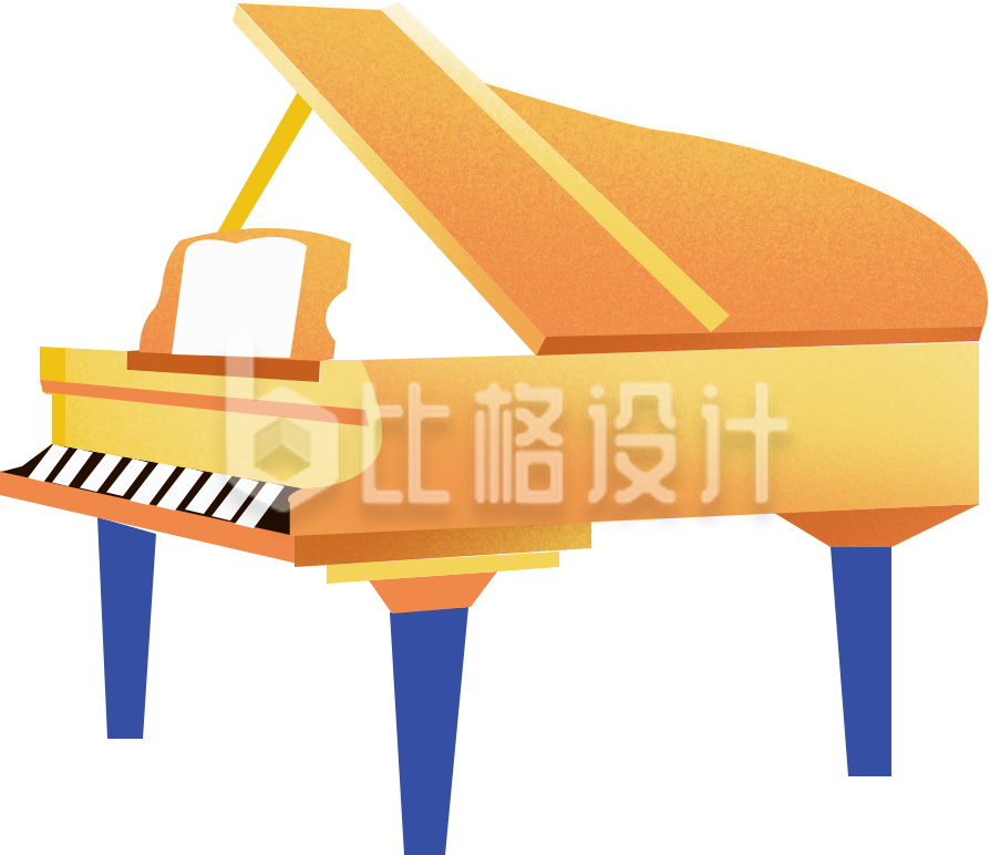 黄色钢琴