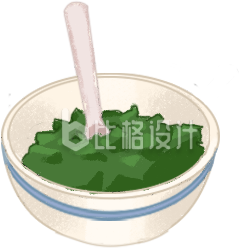 绿色碗小葱