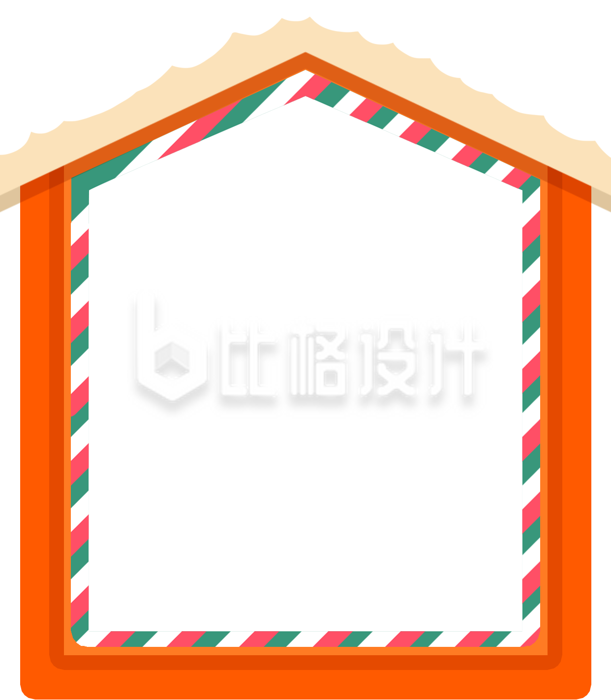 橙色建筑房屋