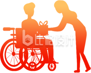 红色残疾人