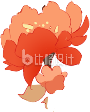 红色鲜花