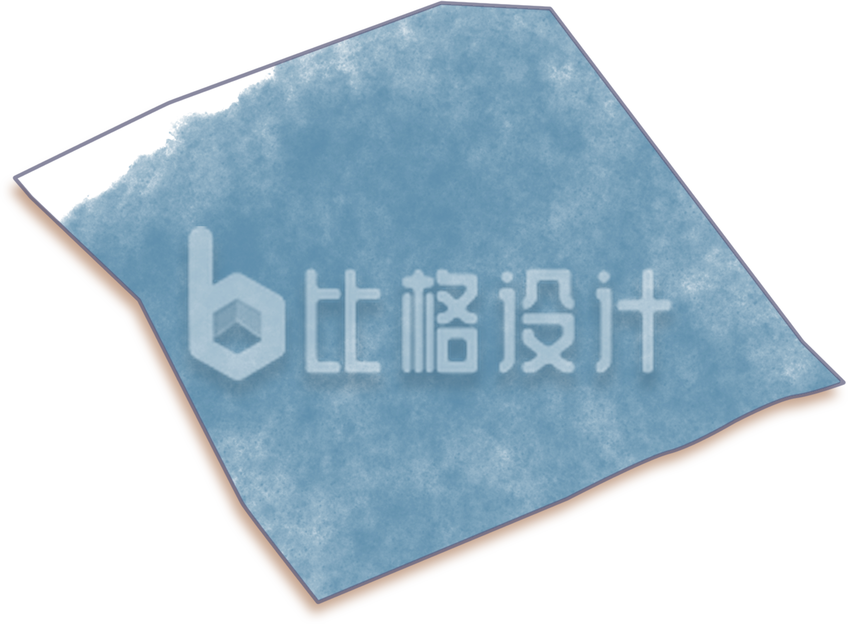 蓝色桌布