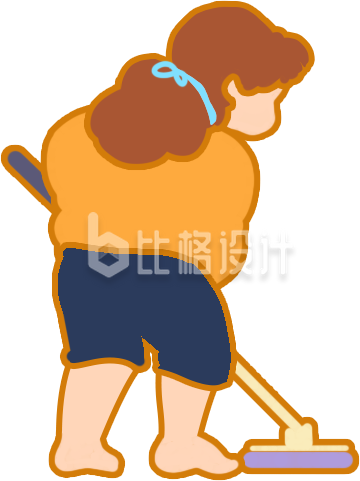 黄色打扫