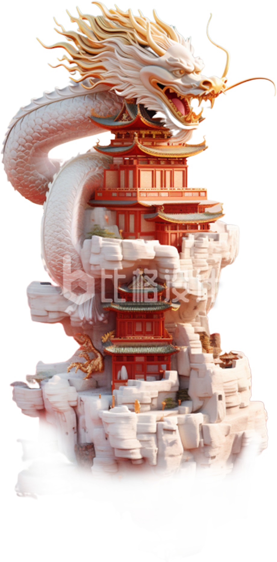3D立体龙年