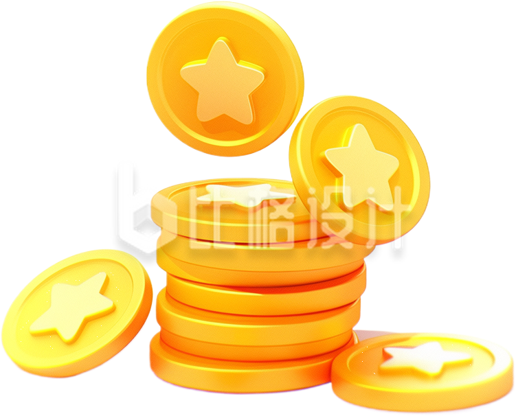 黄色金融理财购物金币