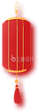 红色喜庆手绘灯笼