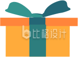 黄色手绘礼盒节日生日礼物活动惊喜