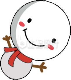 白色可爱雪人冬季冬至宣传 白色可爱雪人冬季冬至宣传