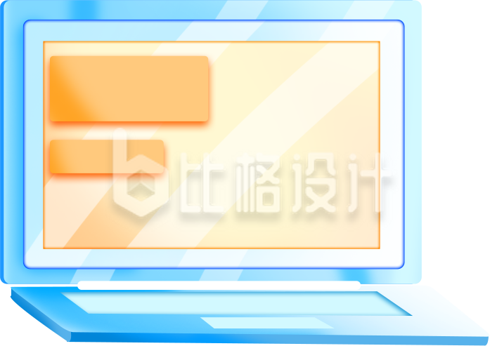 蓝色笔记本电脑工作科技