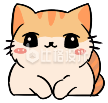 黄色可爱卡通猫咪宠物表情包