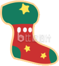 红色可爱圣诞袜子冬季服饰促销