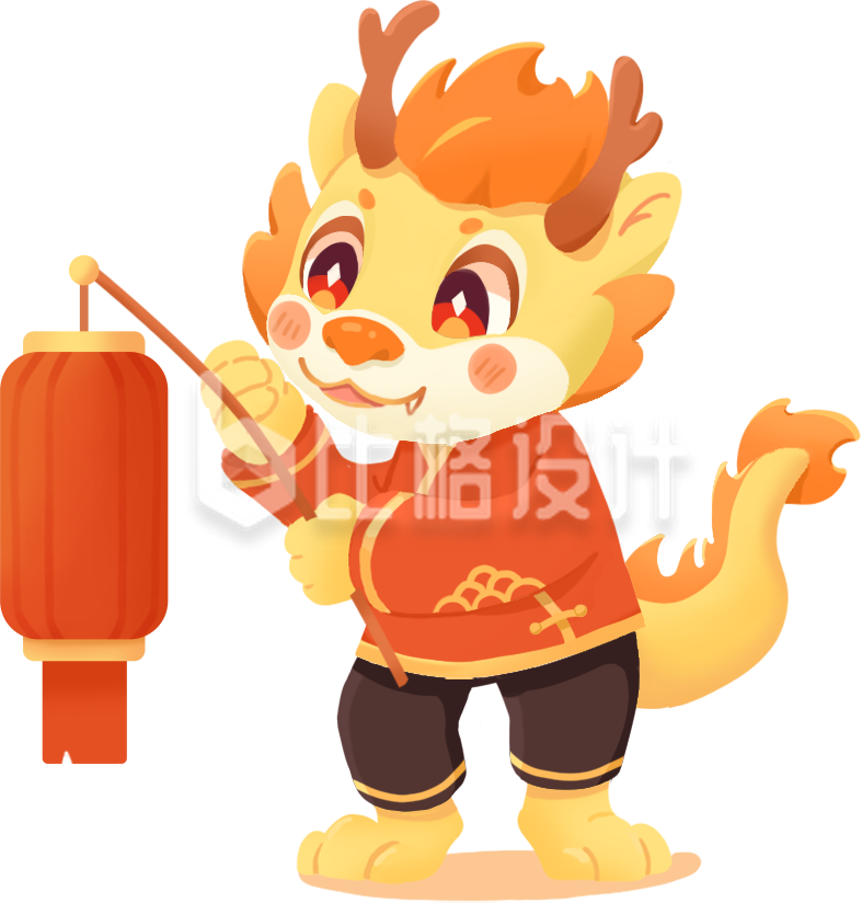 黄色可爱龙年表情包