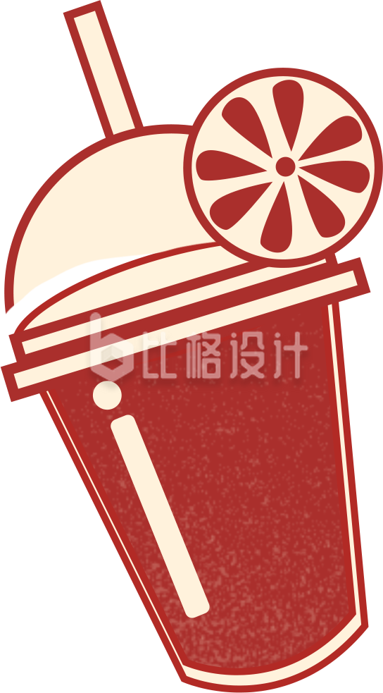 红色餐饮饮品奶茶活动宣传