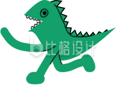 绿色可爱恐龙表情包