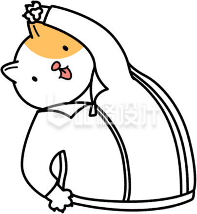 白色可爱猫咪运动表情包