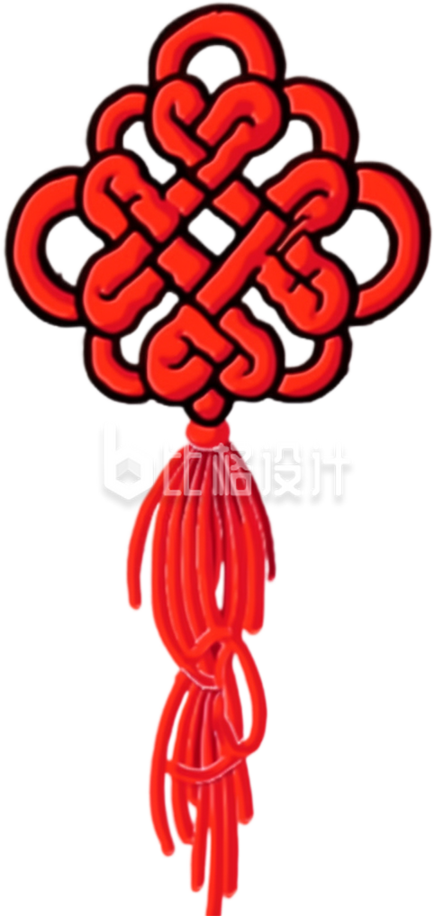 红色喜庆可爱中国结传统手工 红色喜庆可爱中国结传统手工