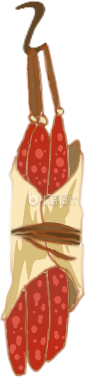 红色传统美食腊肠香肠插画 红色传统美食腊肠香肠插画