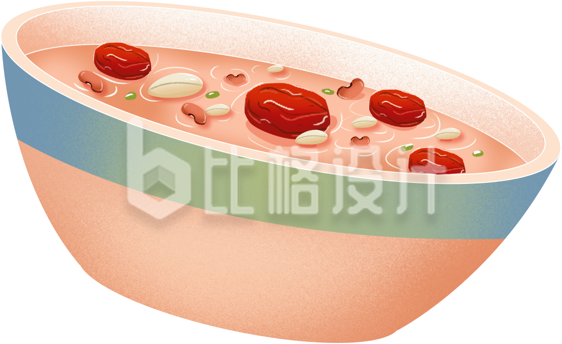 黄色手绘风腊八粥腊八节插画养生食疗 黄色手绘风腊八粥腊八节插画养生食疗