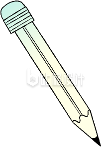 蓝色手绘风铅笔学习插画