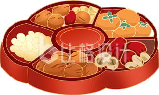 红色手绘风餐饮美食插画