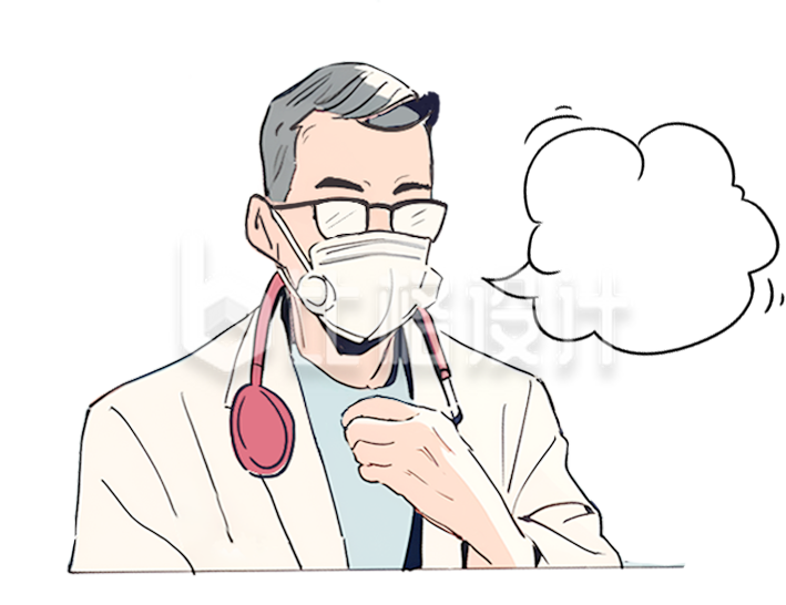 医生健康手绘人物