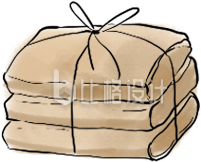 黄色中国风药包中药材养生插画