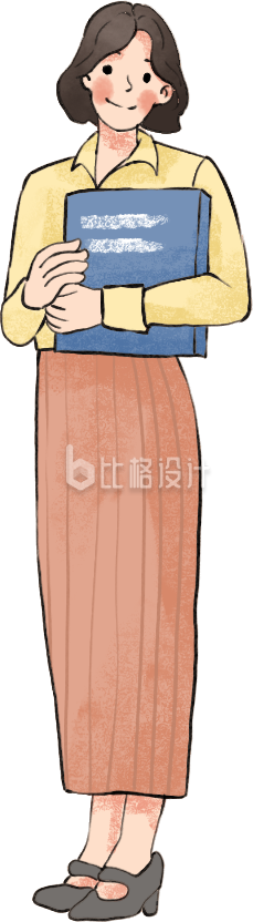 黄色手绘风女生教师节妇女节劳动节插画 黄色手绘风女生教师节妇女节劳动节插画