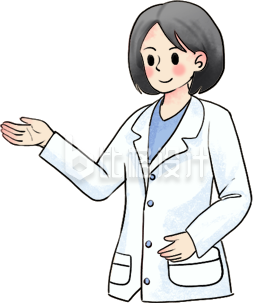 白色手绘风女生职场知识科普科技插画