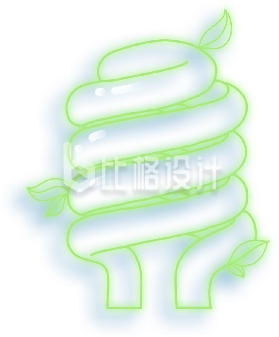绿色创意地球一小时节约用电插画
