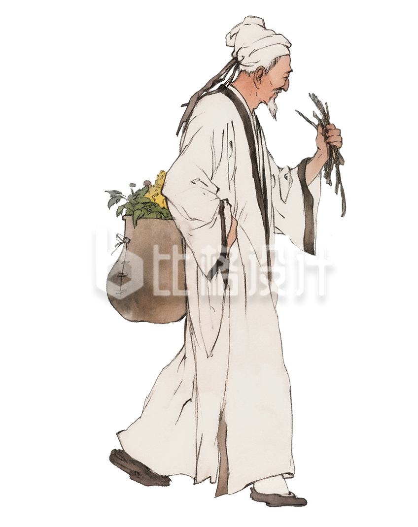 采药的古代郎中大夫
