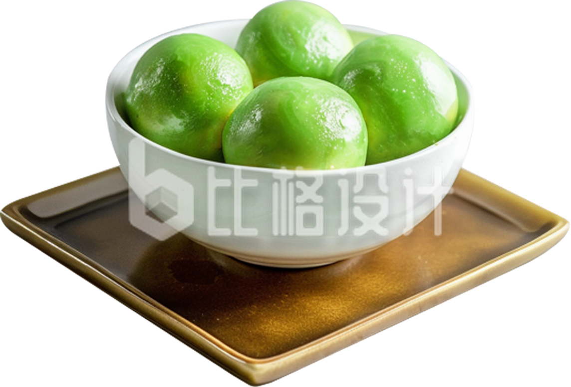 清明节青团美食免抠