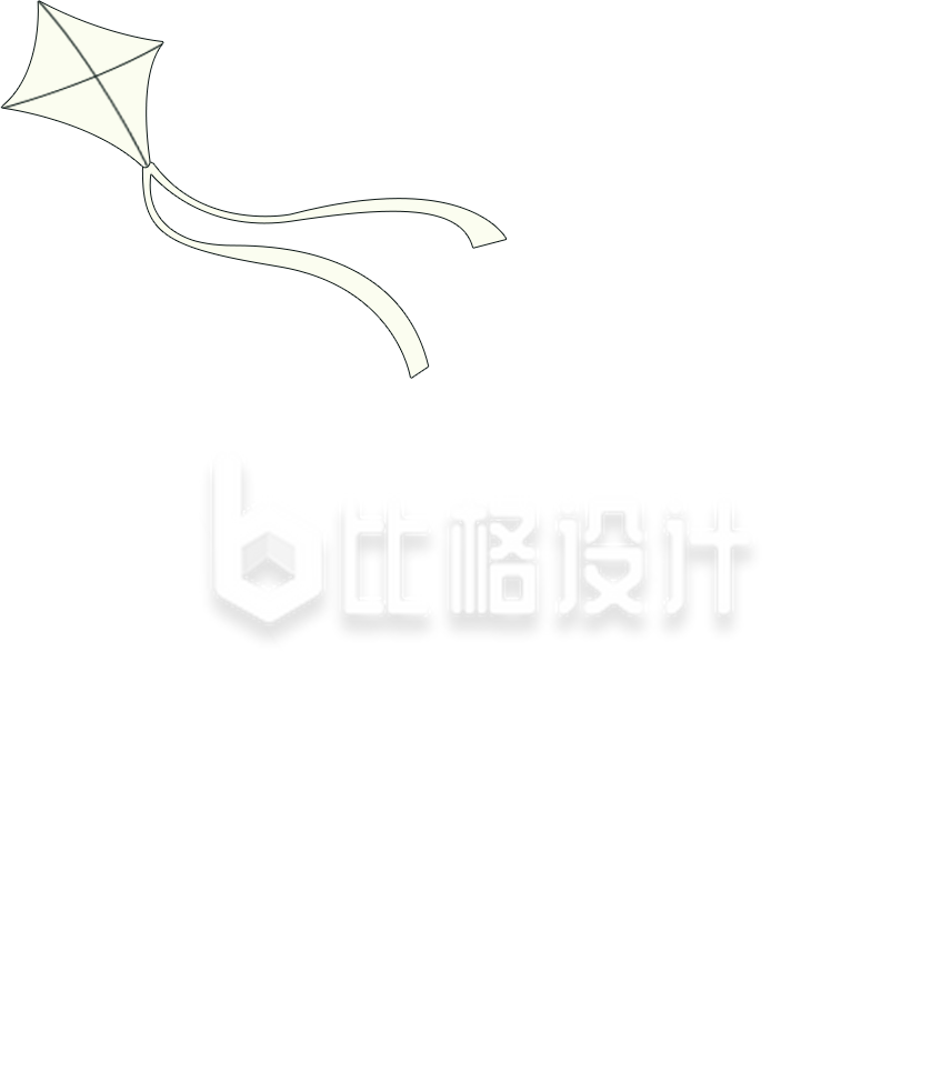 风筝手绘插画