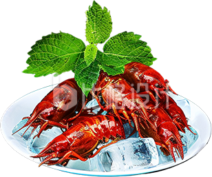 红色夏季餐饮冰镇小龙虾活动促销