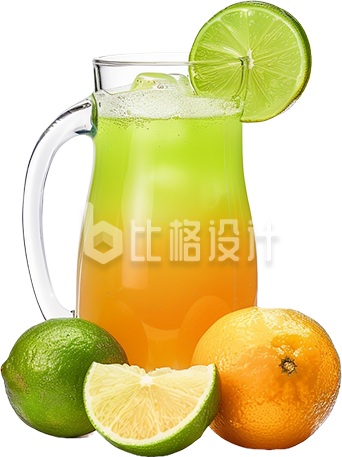 绿色清新健康果汁